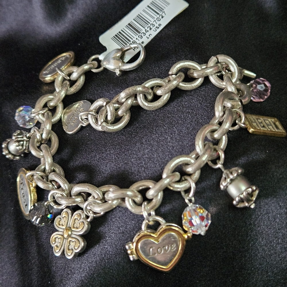 Brighton "Power of Pink" Breast Cancer Awareness charm bracelet. - Picture 8 of 10